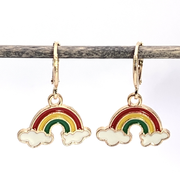 Rainbow Charm Earrings - Picture 2 of 5